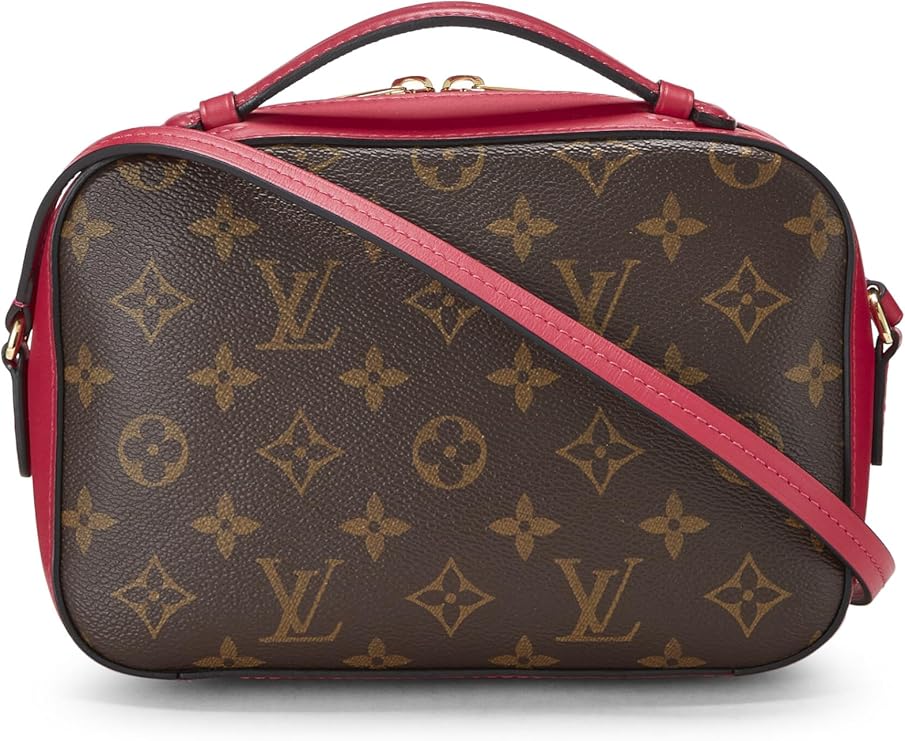 Louis Vuitton, Pre-Loved Pink Monogram Canvas Saintonge, Pink