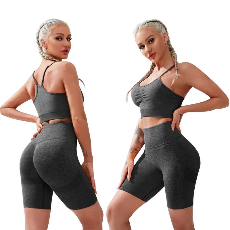 1Piece Gym Sportswear Clother Yoga Sets Women Tracksuit Leggings Bra Top Shorts For Female Outfits Workout Clothes Suit Fitness