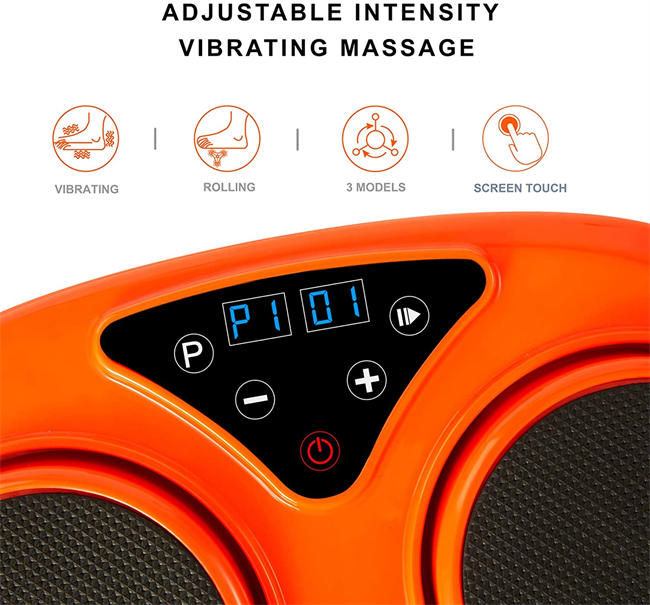 Foot Massager Machine with Remote Control, Adjustable Vibration Speed Electric Foot Massager-Shiatsu Deep Kneading, Increases Blood Flow Circulation Foot and Leg Massager (Orange)