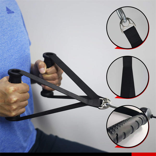 Fitness Extremely Durable Handle Grip for Cable Machine Attachment and Resistance Band Heavy Duty Thick Solid ABS Core