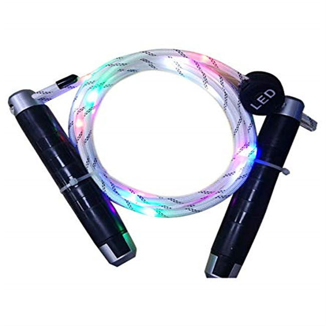 LED Jump Rope USB RECHARGEABLE for ADULTS and KIDS - Adjustable Size