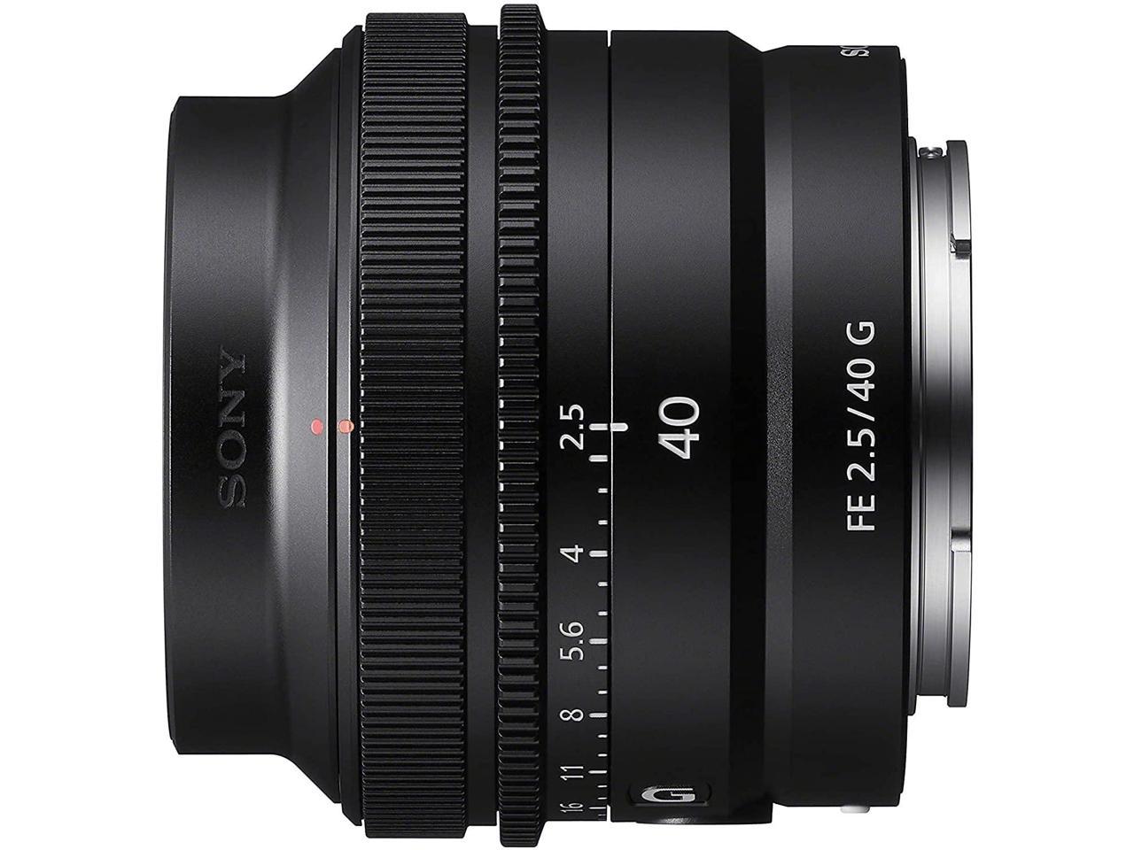 Sony FE 40mm F2.5 G Full-Frame Ultra-Compact G Lens Bundle with Digital HD Protection Filter