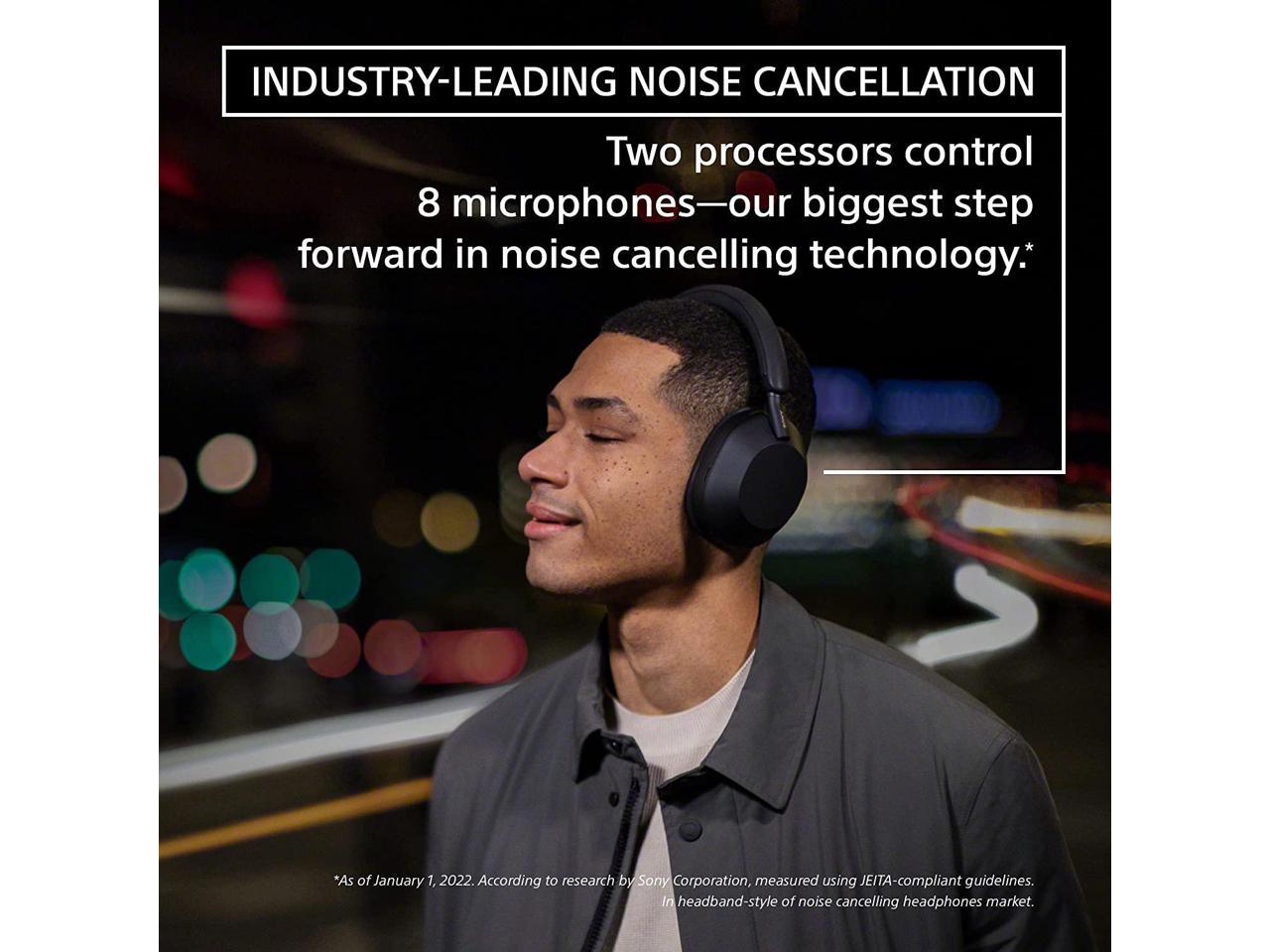 Sony WH-1000XM5 Wireless Industry Leading Noise Canceling Headphones with Auto Noise Canceling Optimizer, Crystal Clear Hands-Free Calling, and Alexa Voice Control, Black