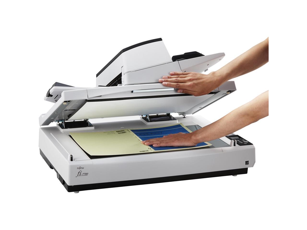 Fujitsu fi 7700 (PA03740-B005) Duplex 600 DPI x 600 DPI Production-class ADF+Flatbed document scanner